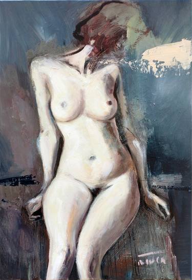 Original Figurative Nude Paintings by Catalin Ilinca