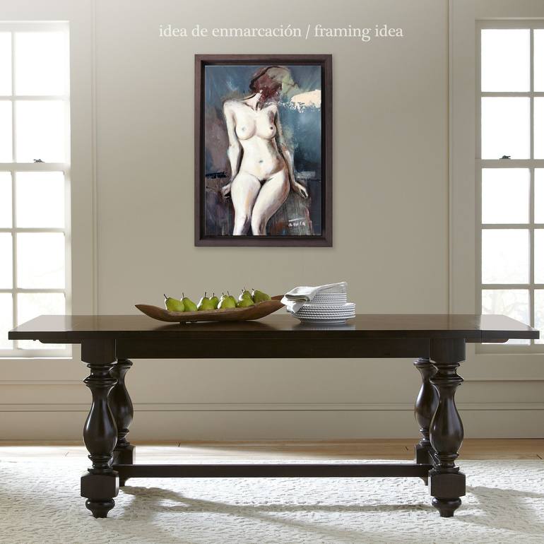 Original Contemporary Nude Painting by Catalin Ilinca