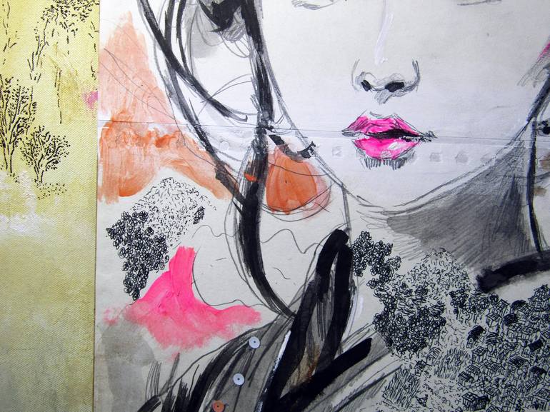 Original Portrait Mixed Media by Catalin Ilinca