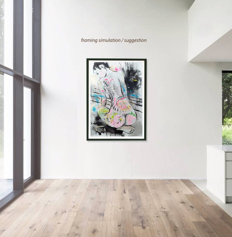 Original Figurative Nude Painting by Catalin Ilinca