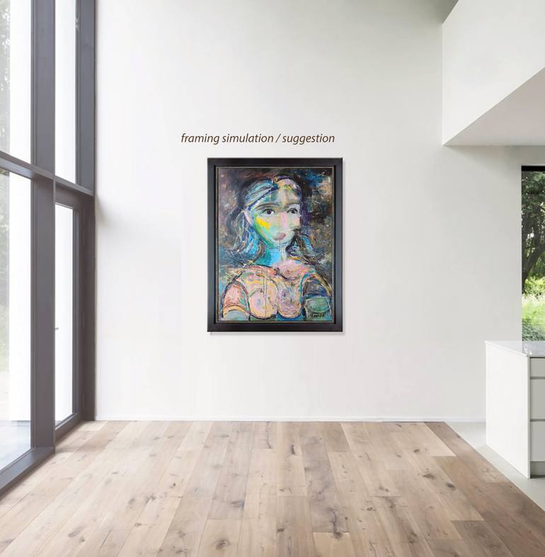 Original Abstract People Painting by Catalin Ilinca