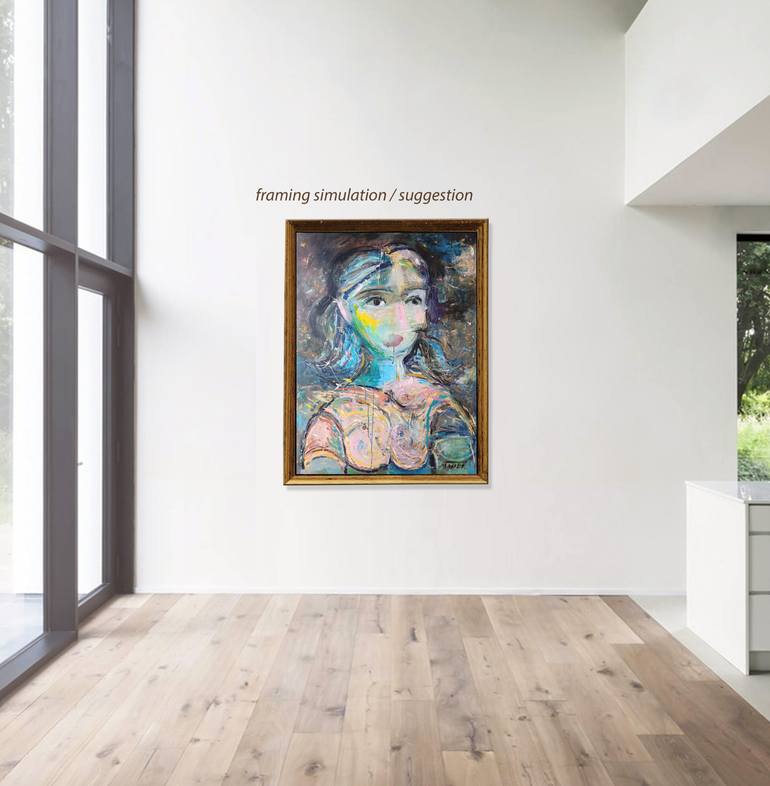 Original Abstract People Painting by Catalin Ilinca