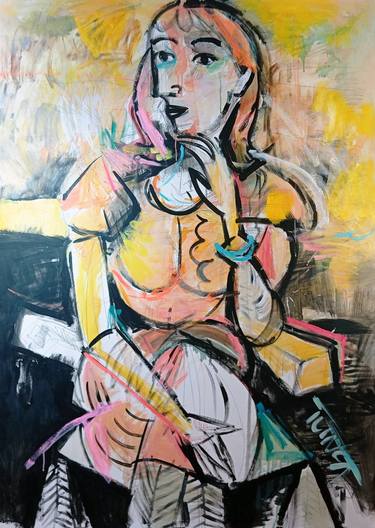 Original Contemporary People Painting by Catalin Ilinca