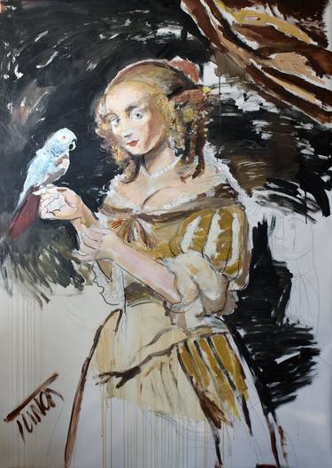Original Illustration Women Paintings by Catalin Ilinca