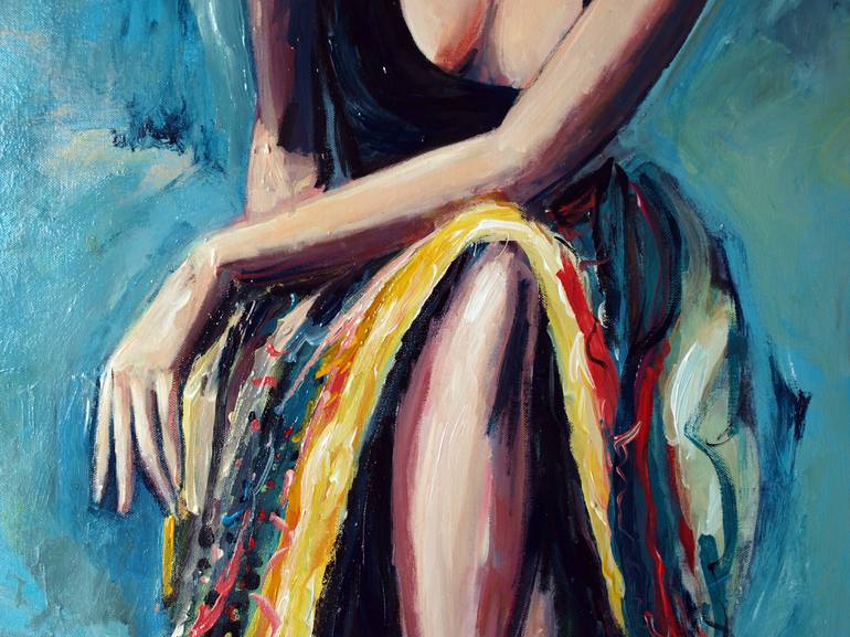 Original Women Painting by Catalin Ilinca