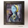 - oil and acrylic on board
- collage - colored glass pebbles
- it is ready to hang or you can frame it, as you wish.


- the colours may look different on other devices/ screens




=============
new figurative painting, woman, portrait, face, figure painting, one of a kind art, Picasso, expressionism, gestural brushwork