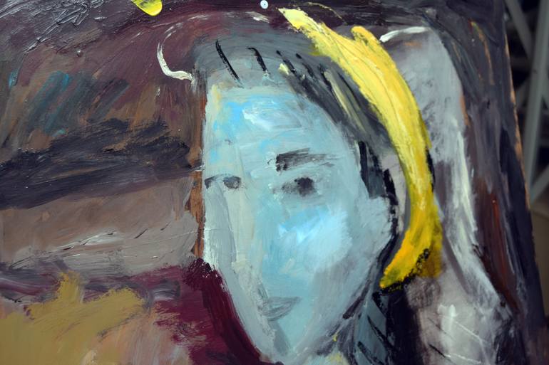 Original Expressionism Portrait Painting by Catalin Ilinca