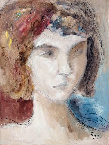 L'une (11) ~ portrait of a girl, study thumb