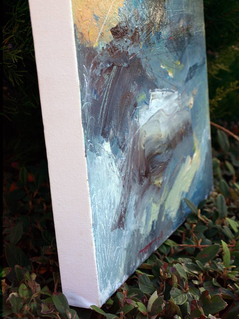 Original Abstract Landscape Painting by Catalin Ilinca