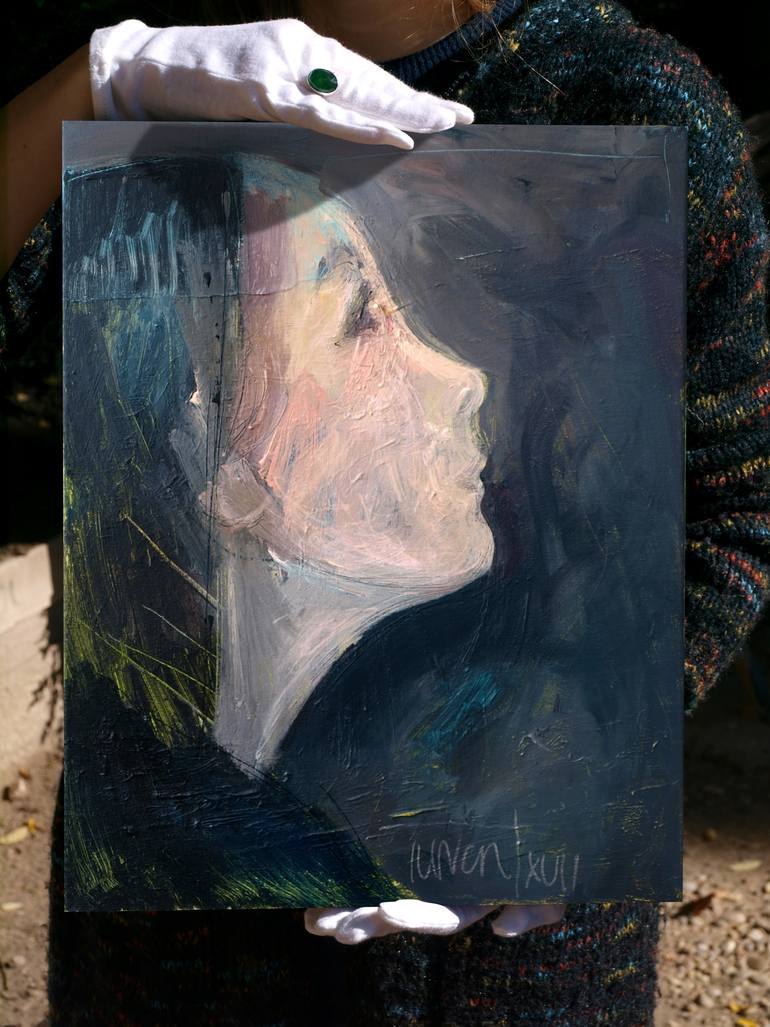 Original Expressionism Religion Painting by Catalin Ilinca