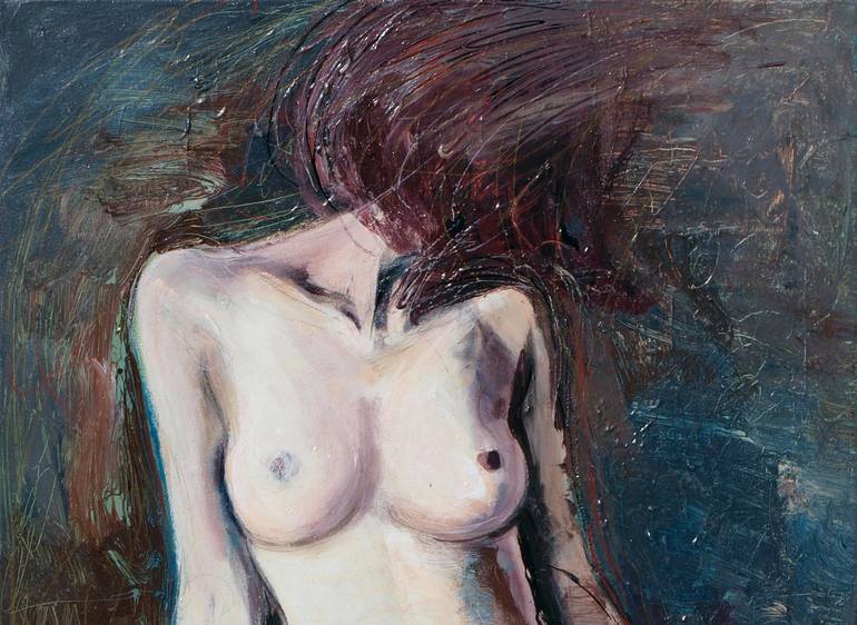 Original Nude Painting by Catalin Ilinca