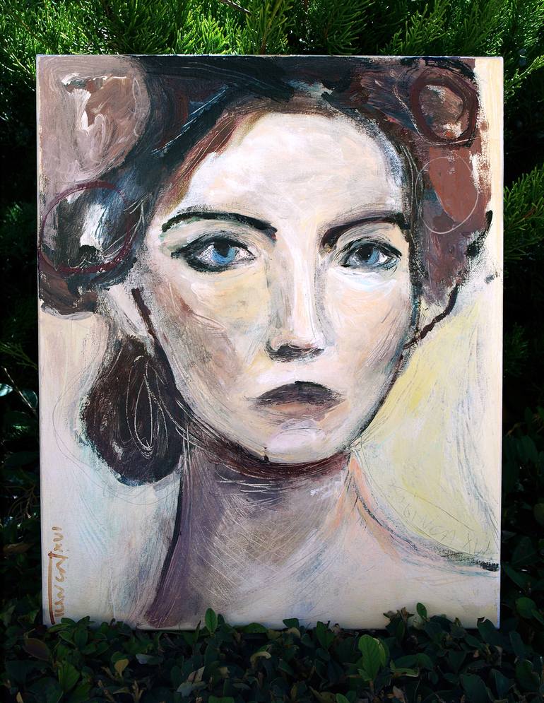 Original Expressionism Portrait Painting by Catalin Ilinca