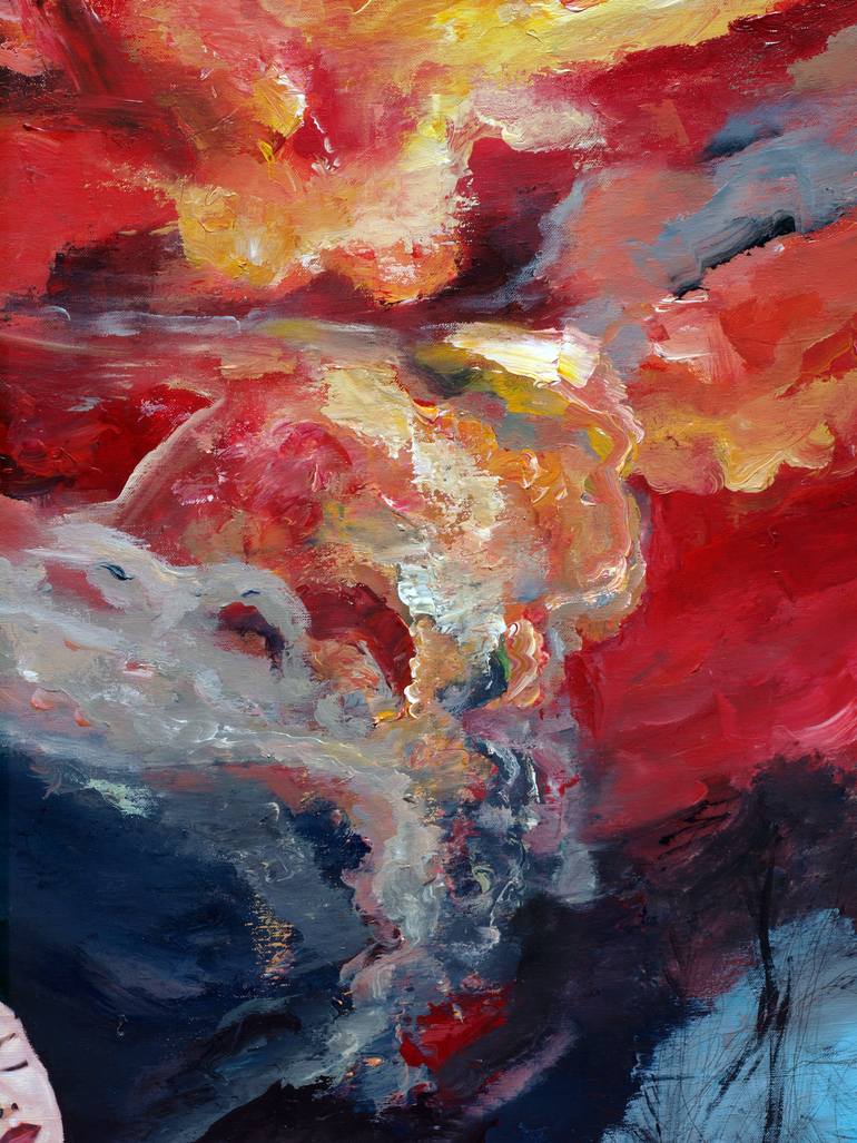 Original Conceptual People Painting by Catalin Ilinca