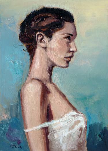 Original Figurative Portrait Paintings by Catalin Ilinca