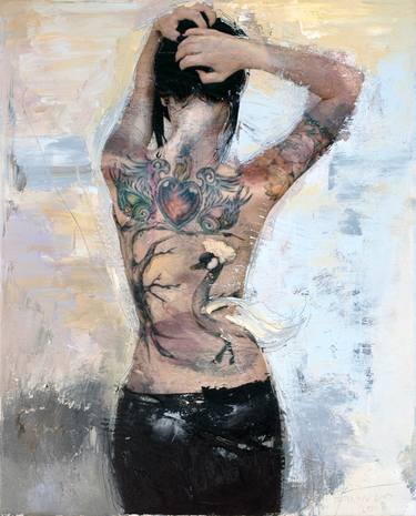 Original Figurative Women Paintings by Catalin Ilinca