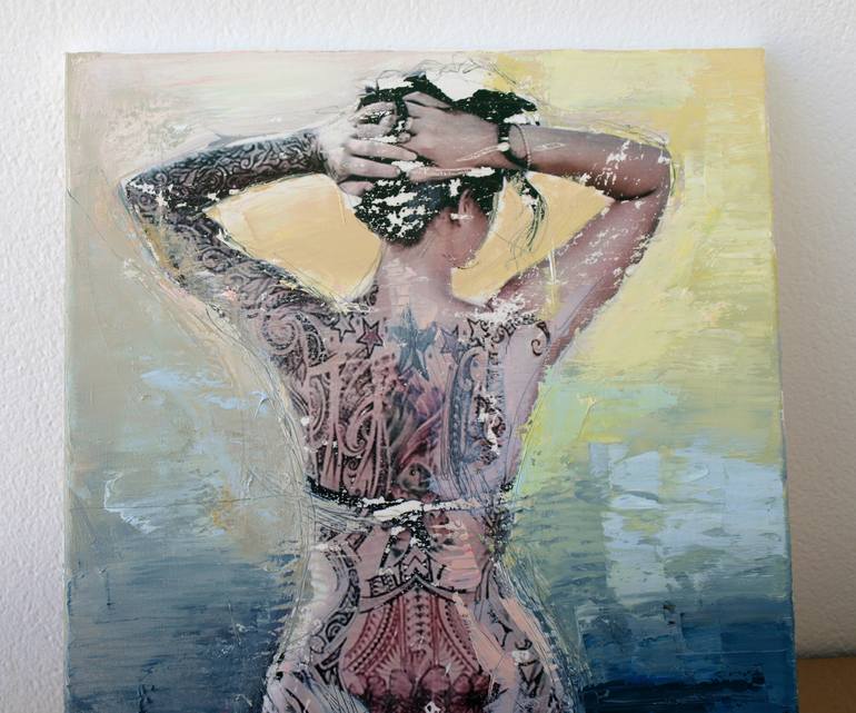 Original Figurative Nude Painting by Catalin Ilinca