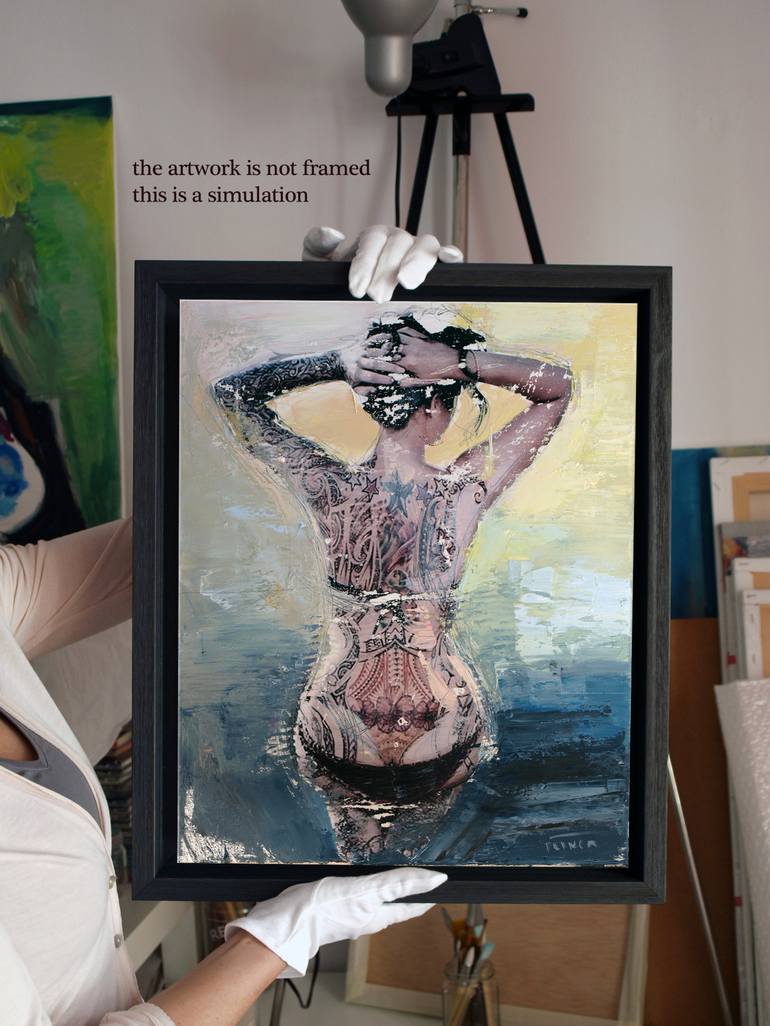 Original Nude Painting by Catalin Ilinca