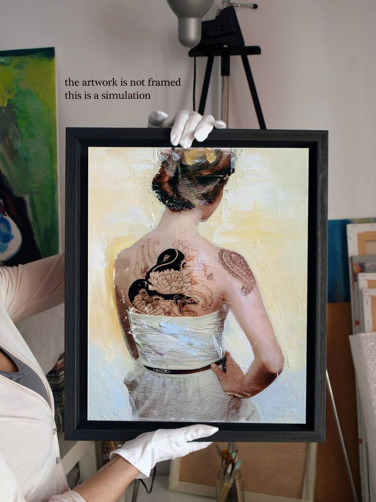 Original Figurative Women Painting by Catalin Ilinca