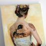 This little artwork belongs to my "under my skin" series. Collage and oil on canvas.


- two coats of gloss varnish
- canvas, gallery-wrapped frame.
- it is ready to hang or you can frame it, as you wish.








===============
one of a kind art, mixed media, woman, tattoo, skin, pose