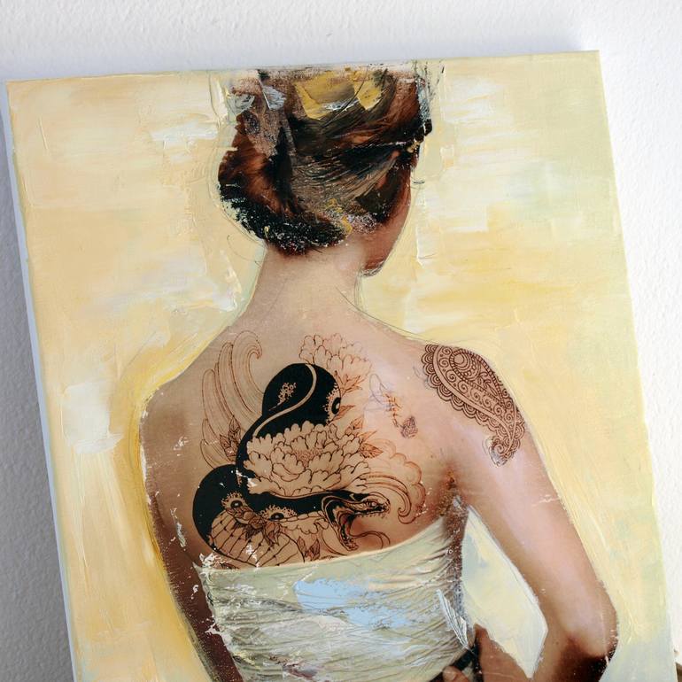Original Figurative Women Painting by Catalin Ilinca