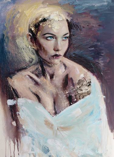 Print of Expressionism Portrait Paintings by Catalin Ilinca