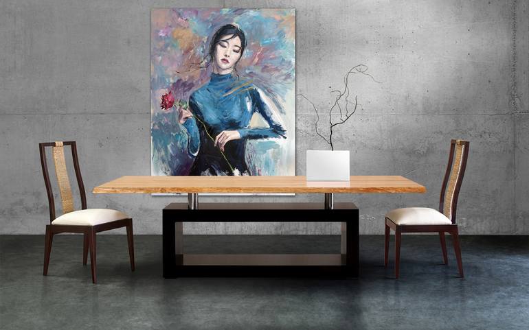 Original Expressionism People Painting by Catalin Ilinca