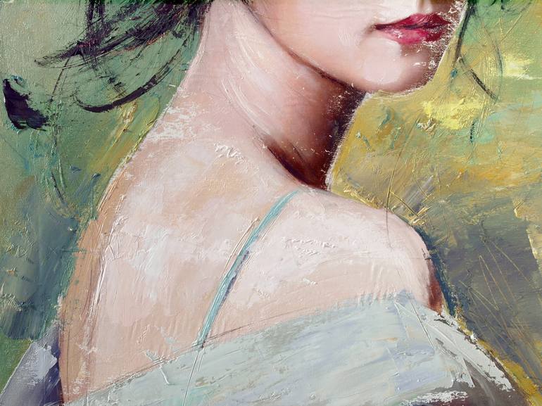 Original Figurative Portrait Painting by Catalin Ilinca