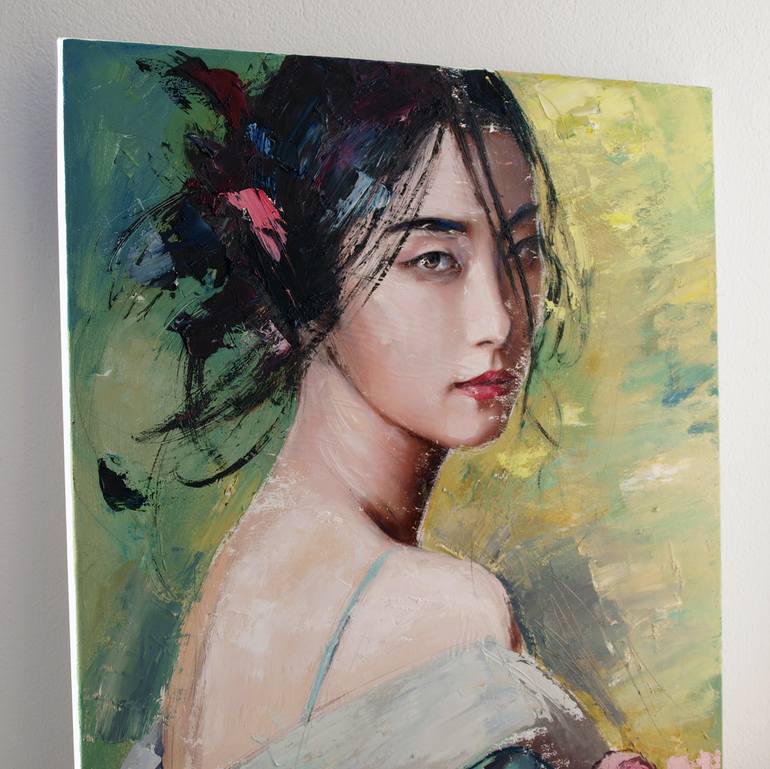 Original Figurative Portrait Painting by Catalin Ilinca
