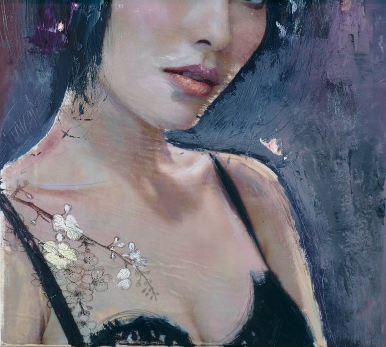 Original Portrait Painting by Catalin Ilinca