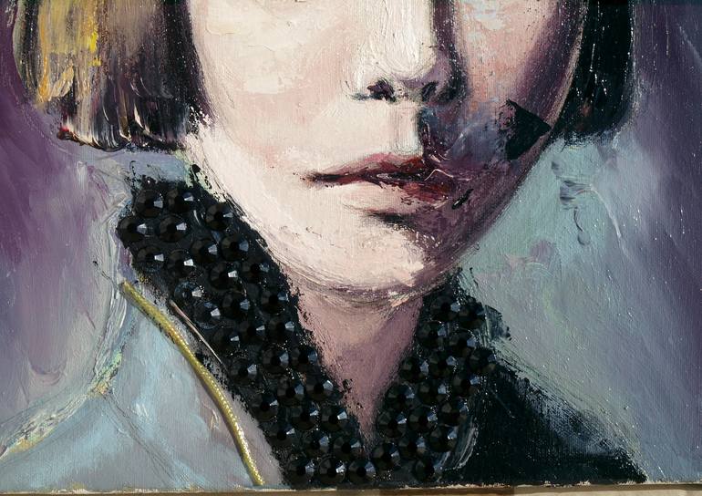 Original Portrait Painting by Catalin Ilinca