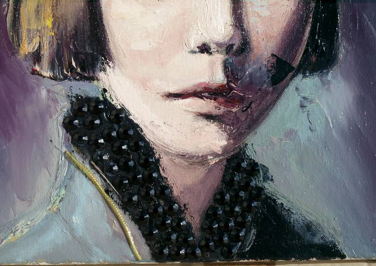 Original Figurative Portrait Painting by Catalin Ilinca