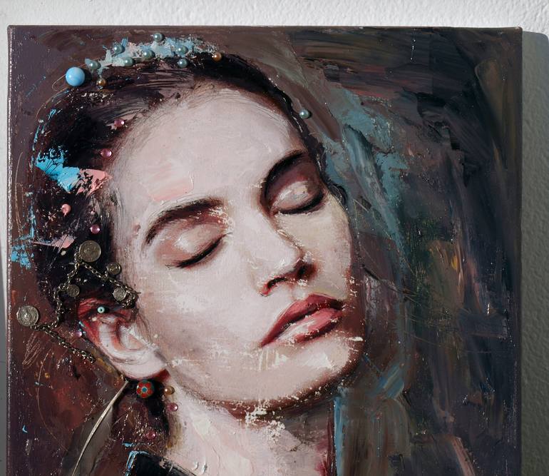 Original Portrait Painting by Catalin Ilinca