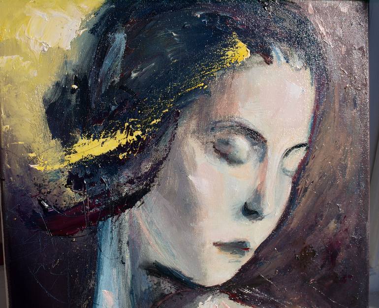 Original Figurative Portrait Painting by Catalin Ilinca