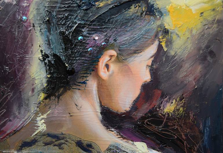 Original Impressionism Portrait Painting by Catalin Ilinca