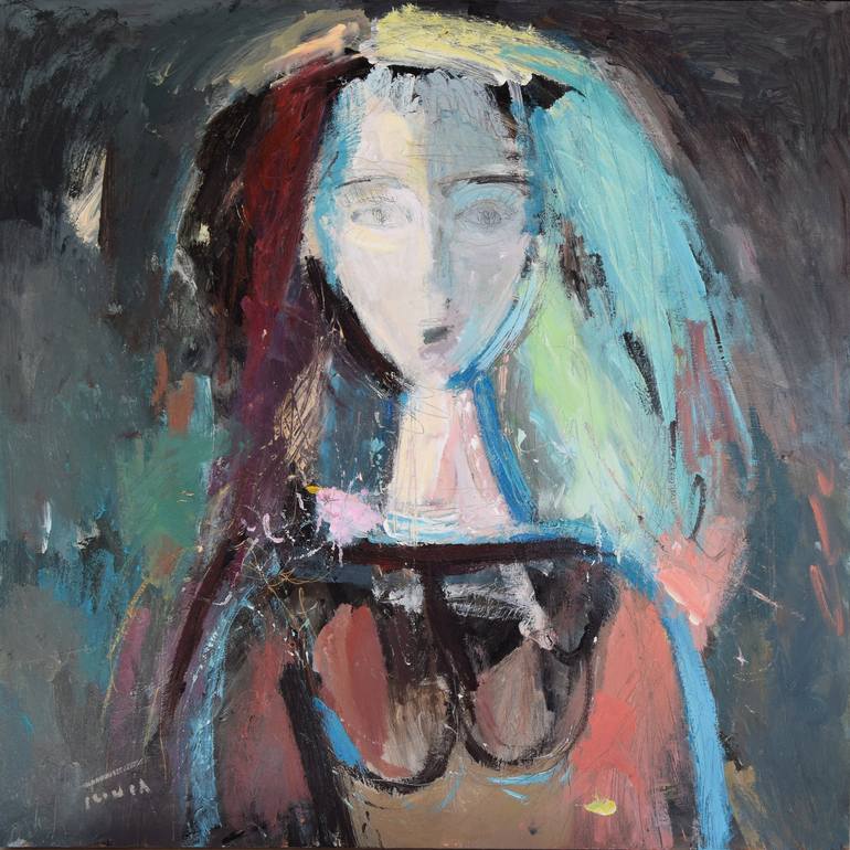 Buste de femme assise (woman sitting) - Print