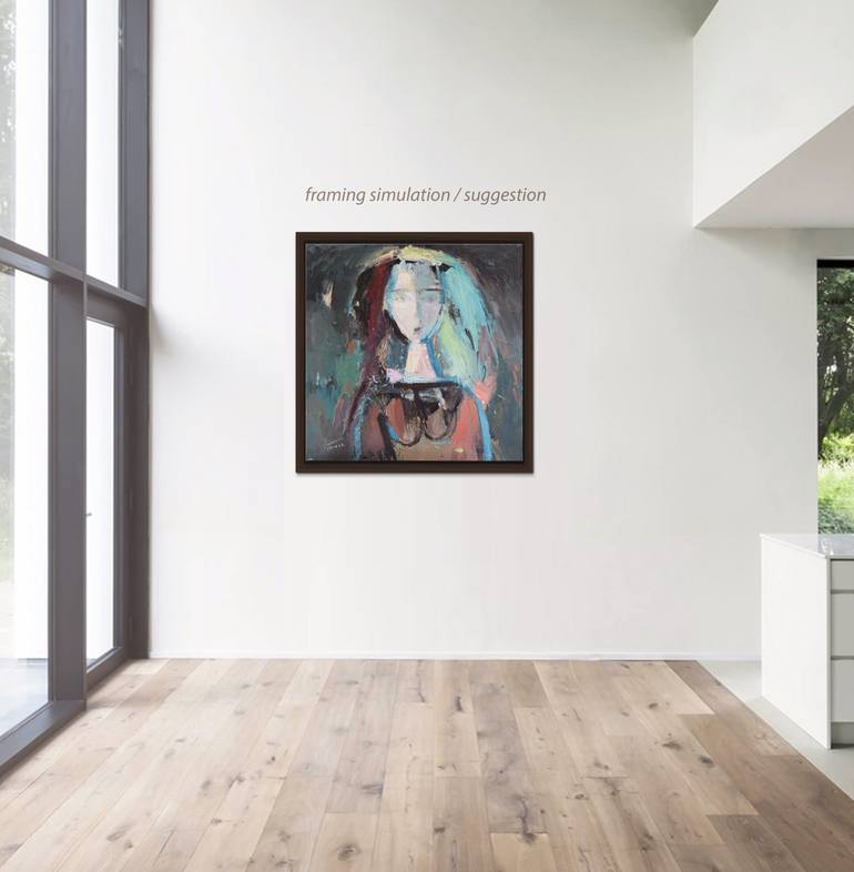 Original Abstract People Painting by Catalin Ilinca