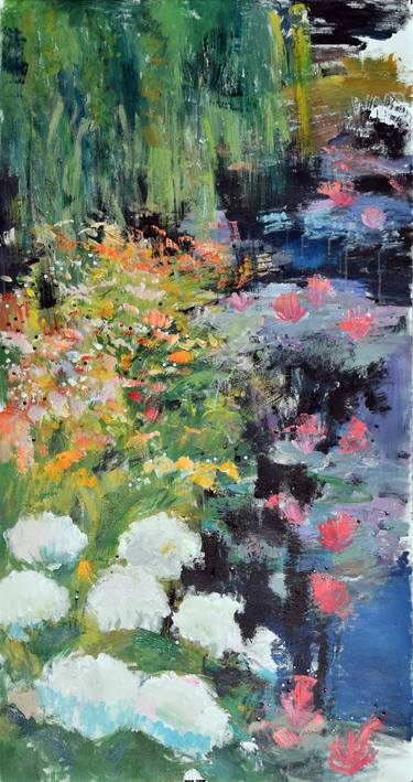 Print of Figurative Garden Paintings by Catalin Ilinca
