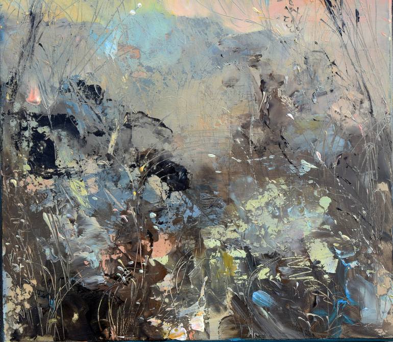 Original Impressionism Abstract Painting by Catalin Ilinca