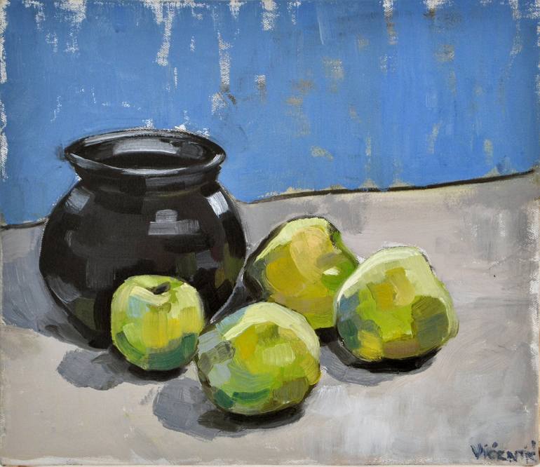 Apples Painting by Jelena Vicentic | Saatchi Art