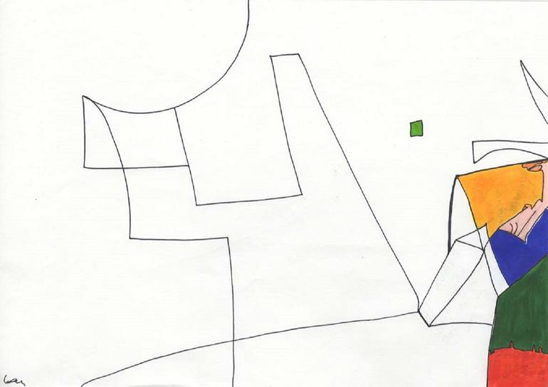 Original Conceptual People Drawing by Lavinia De Ayr
