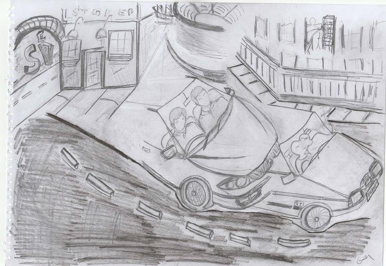 Original Conceptual People Drawing by Lavinia De Ayr