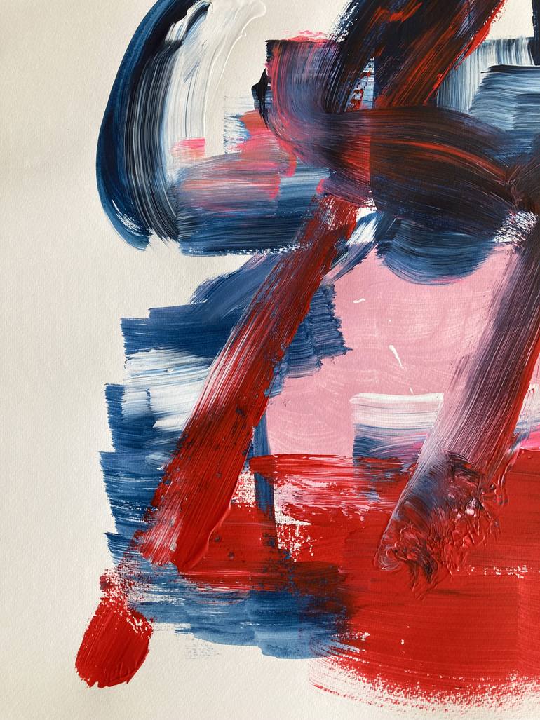 Original Abstract Expressionism Abstract Painting by Frida B