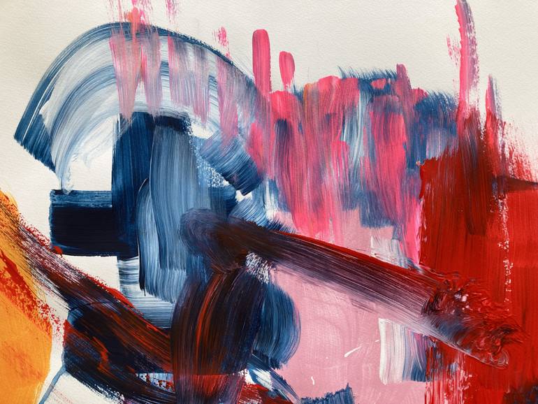 Original Abstract Expressionism Abstract Painting by Frida B