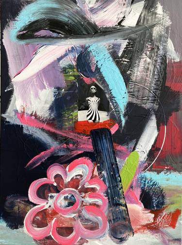 Original Abstract Expressionism Cinema Collage by Frida B