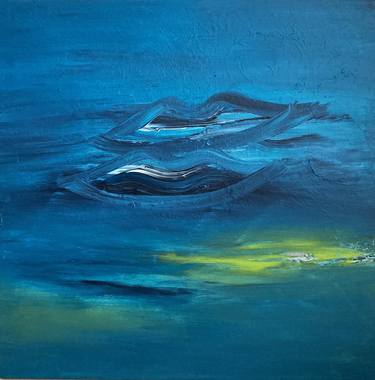 Original Abstract Seascape Paintings by Frida B