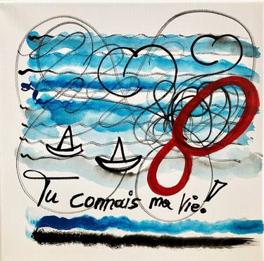 Original Abstract Expressionism Love Paintings by Frida B