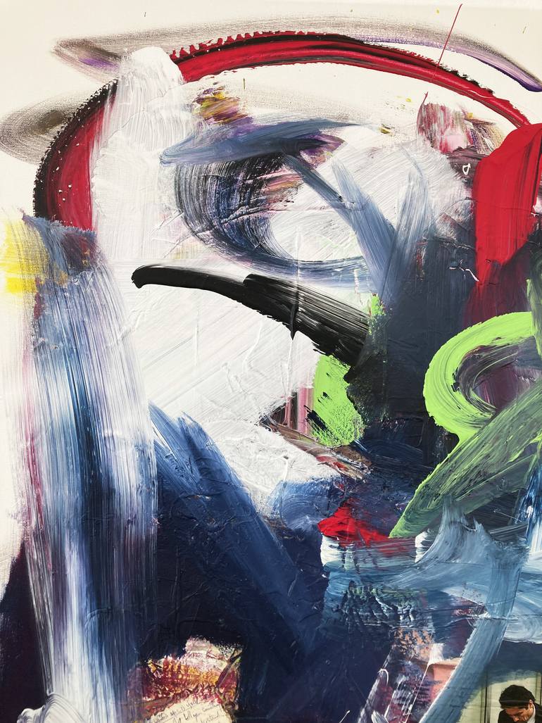 Original Abstract Expressionism Love Collage by Frida B