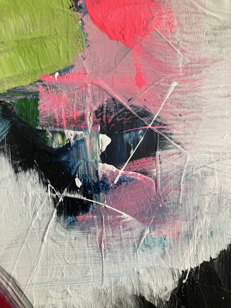 Original Abstract Expressionism Love Painting by Frida B