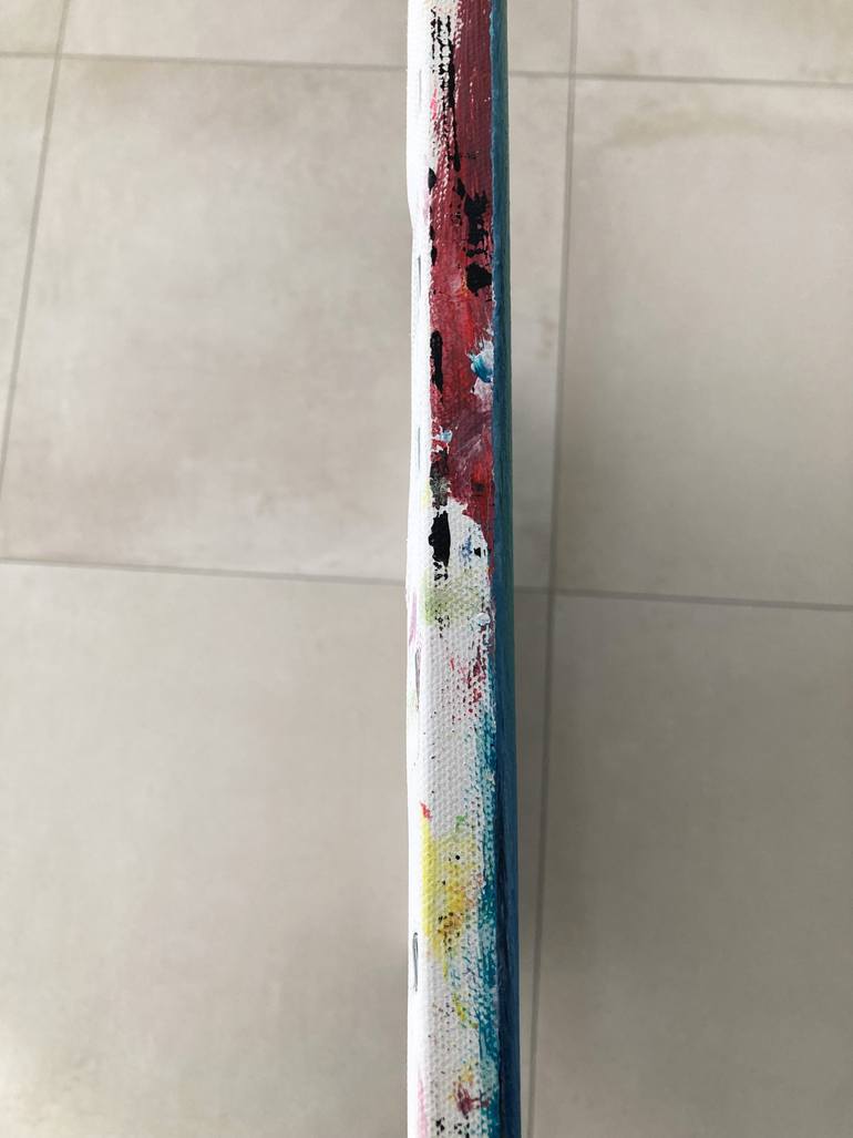 Original Abstract Expressionism Love Collage by Frida B