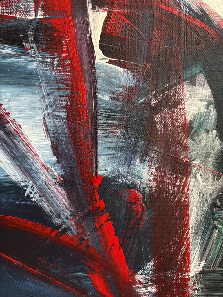 Original Abstract Expressionism Love Painting by Frida B